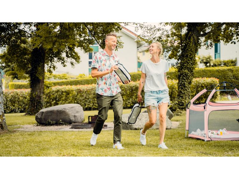 Trekony Campingstuhl Tief Grau