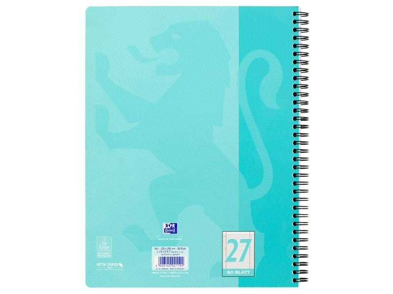 Oxford Notizheft Touch Collegeblock L27, A4 +, Liniert, Aqua