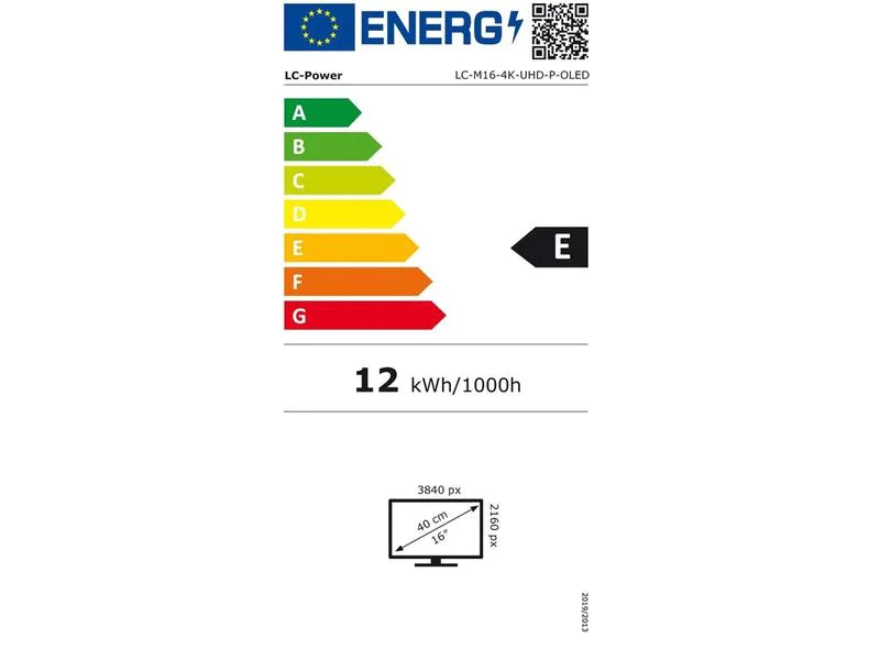 LC-Power Monitor LC-M16-4K-UHD-P-OLED