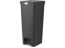 Brabantia Abfalleimer StepUp 40 l, Dunkelgrau