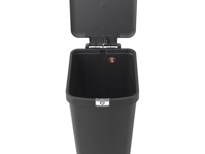 Brabantia Abfalleimer StepUp 40 l, Dunkelgrau