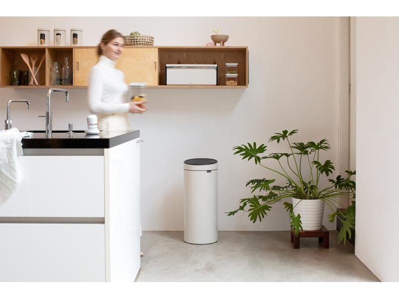 Brabantia Abfalleimer Touch Bin New 30 l, Soft Beige