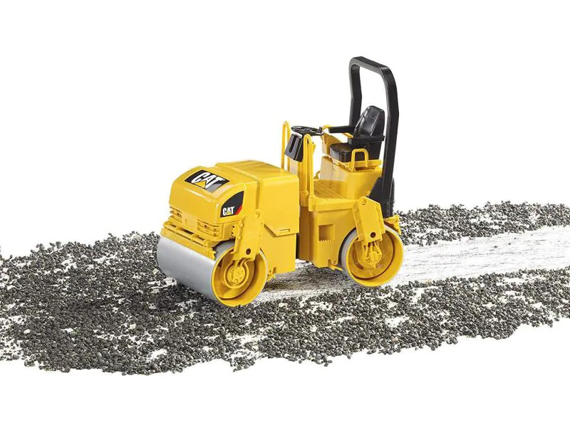 Bruder Spielwaren Baustellenfahrzeug CAT Tandem-Vibrationswalze