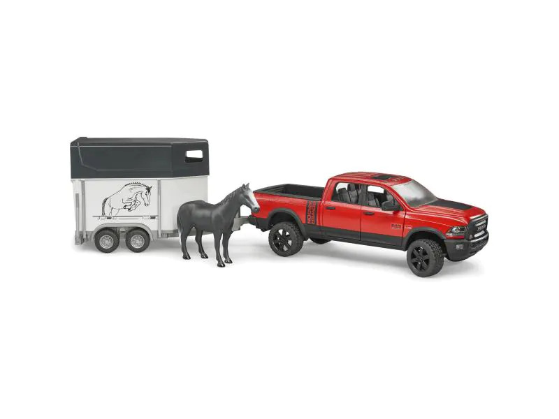 Bruder Spielwaren Off-Road Fahrzeug RAM 2500 Power Wagon Pferdeanhänger