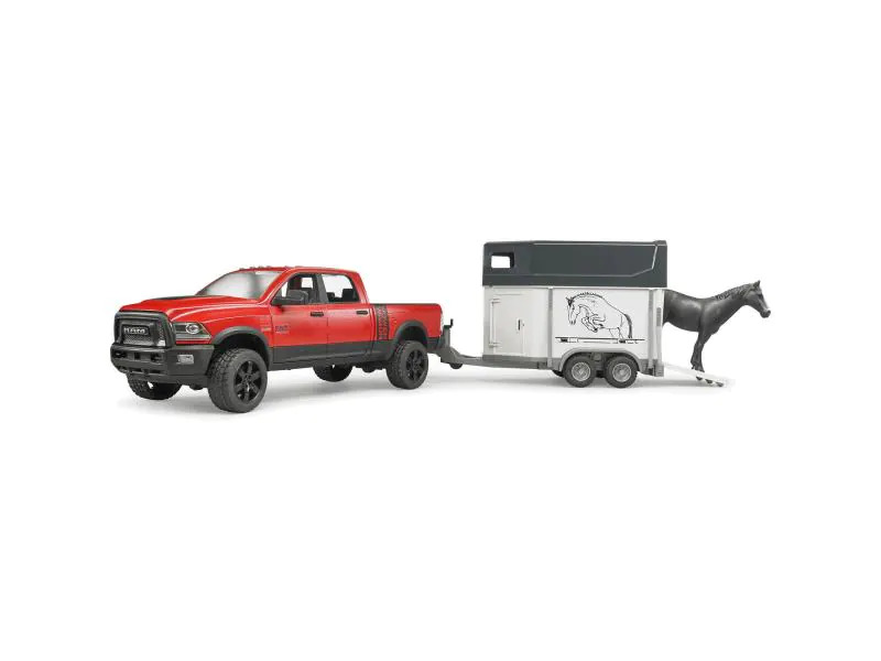 Bruder Spielwaren Off-Road Fahrzeug RAM 2500 Power Wagon Pferdeanhänger