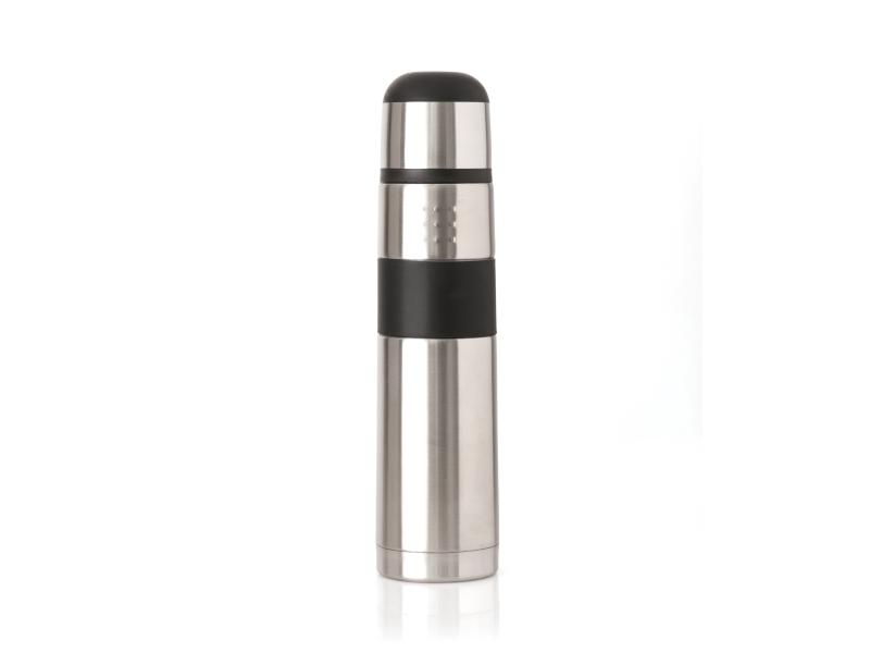 BergHOFF Thermoskanne Orion Line 1000 ml, Schwarz-Silber