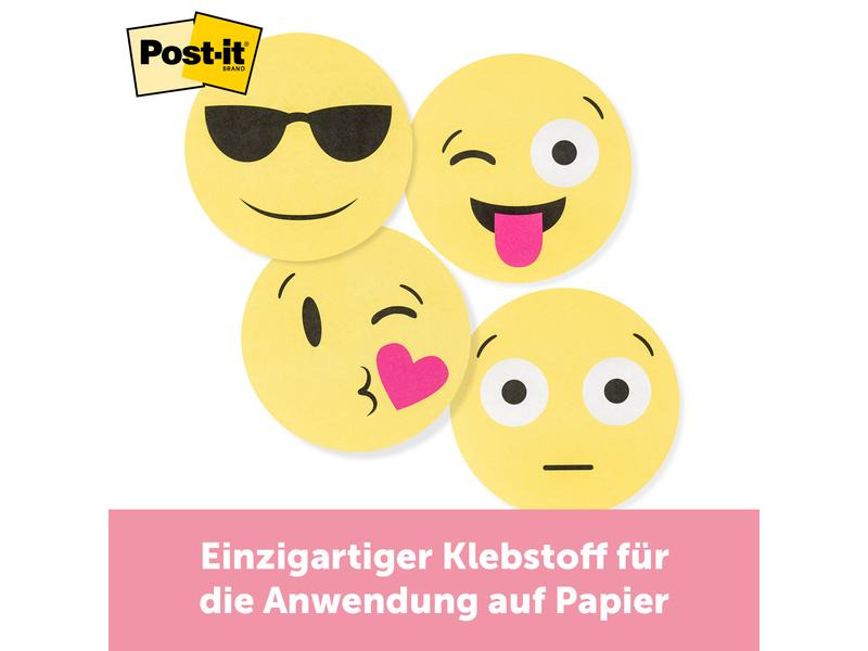 3M Notizzettel Post-it Face Designs, 2 Blöcke à 30 Blatt