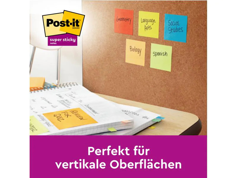 3M Notizzettel Z-Notes Super Sticky Gelb 7.6 cm x 7.6 cm