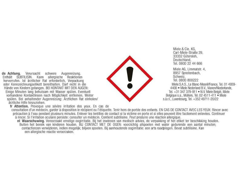 Miele Maschinenspülmittel GS SETD6 PowerDisk 6 x 400 g