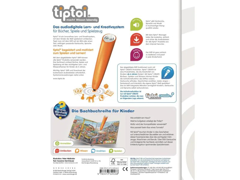 tiptoi Lernbuch Komm mit auf die Baustelle
