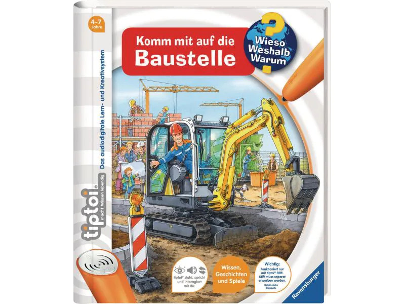 tiptoi Lernbuch Komm mit auf die Baustelle