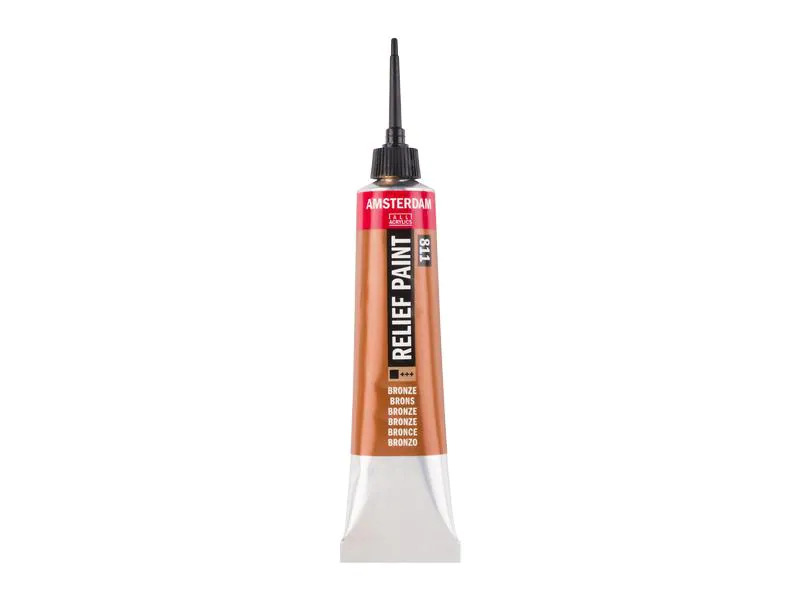 Amsterdam Acrylfarbe Reliefpaint 20 ml, Bronze