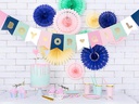 Partydeco Girlande Boy or Girl 1.75 m, in Blau/Gold/Rosa