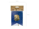 Partydeco Girlande Boy or Girl 1.75 m, in Blau/Gold/Rosa