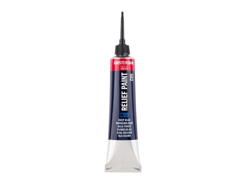 Amsterdam Acrylfarbe Reliefpaint 20 ml, Dunkelblau