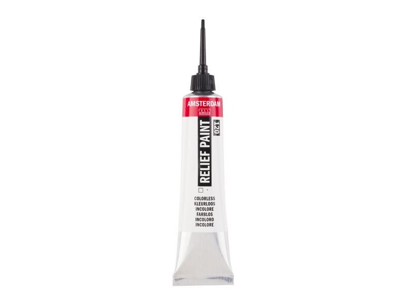Amsterdam Acrylfarbe Reliefpaint 20 ml, Transparent