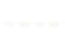 Partydeco Girlande Wolken 145 x 5.5 cm, Weiss