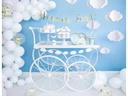Partydeco Girlande Wolken 145 x 5.5 cm, Weiss