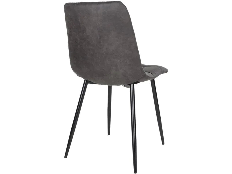 House Nordic Stuhl Middelfart 2 Stück, 86 x 55 cm, Dunkelgrau/Schwarz
