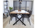 House Nordic Stuhl Middelfart 2 Stück, 86 x 55 cm, Dunkelgrau/Schwarz