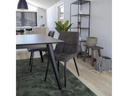 House Nordic Stuhl Middelfart 2 Stück, 86 x 55 cm, Dunkelgrau/Schwarz