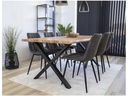 House Nordic Stuhl Middelfart 2 Stück, 86 x 55 cm, Dunkelgrau/Schwarz