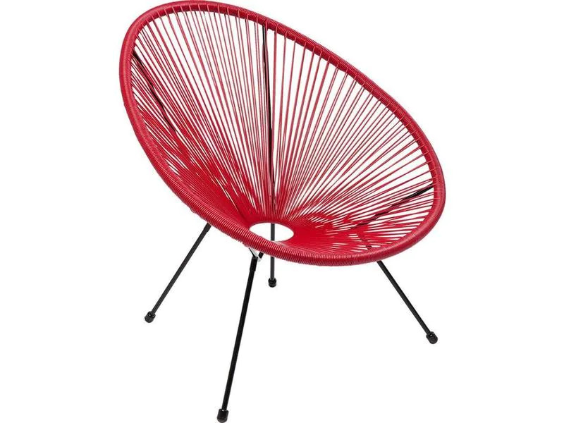 Kare Stuhl Acapulco Rot