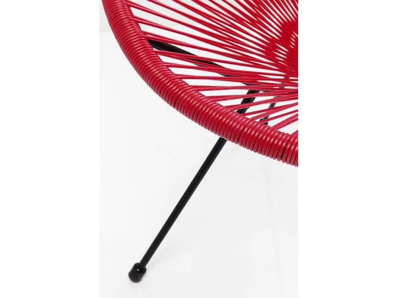 Kare Stuhl Acapulco Rot