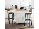 VASAGLE Barhocker 2er Set 46.5 x 99 cm, Braun/Schwarz
