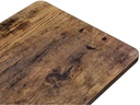 VASAGLE Beistelltisch auf Rollen 50 x 35 cm, Braun/Schwarz