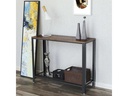 VASAGLE Beistelltisch aus Holz und Metall 35 x 80 cm, Braun/Schwarz