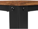 VASAGLE Beistelltisch mit Gitterablage 106.2 x 45 cm, Braun/Schwarz