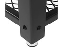 VASAGLE Beistelltisch mit Gitterablage 106.2 x 45 cm, Braun/Schwarz
