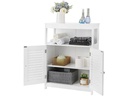 VASAGLE Kommode mit Doppeltür 60 x 80 cm, Weiss