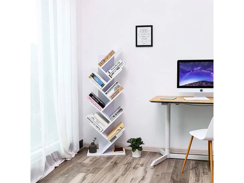 VASAGLE Regal Tree, 141.5 cm, Weiss
