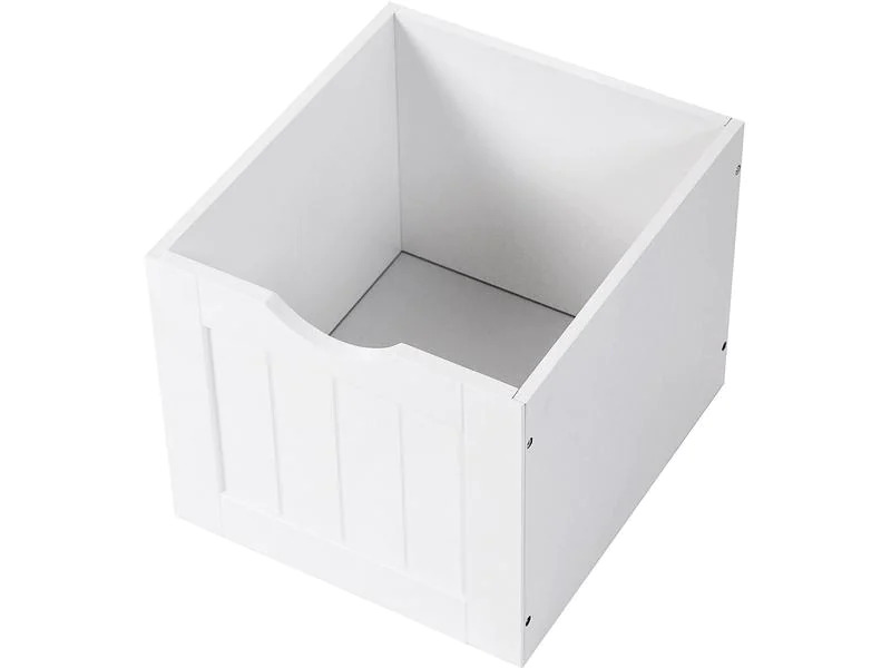 VASAGLE Regal mit 2 Schubladen 30 x 89 cm, Weiss