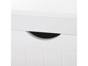 VASAGLE Regal mit 2 Schubladen 30 x 89 cm, Weiss