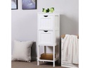 VASAGLE Regal mit 2 Schubladen 30 x 89 cm, Weiss