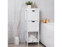 VASAGLE Regal mit 2 Schubladen 30 x 89 cm, Weiss