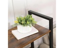 VASAGLE Regal mit 4 Ebenen 66 x 120 cm, Braun/Schwarz