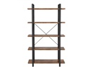VASAGLE Regal mit 5 Ebenen 105 x 177.5 cm, Braun/Schwarz