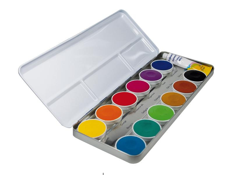 Pelikan Wasserfarbe Space+ 12 Stück, Mehrfarbig