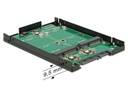 Delock 2.5-Adapterplatine SATA - 2x mSATA mit RAID