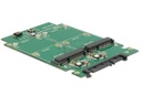 Delock 2.5-Adapterplatine SATA - 2x mSATA mit RAID