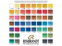 Rembrandt Aquarellfarbe Water colour box 48 Näpfchen, Mehrfarbig