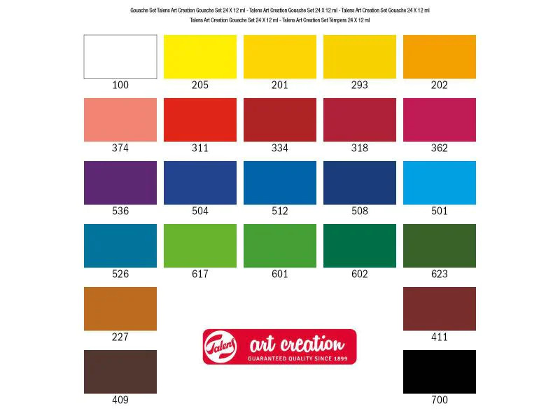 Talens Plakatfarbe Gouache  24er Set