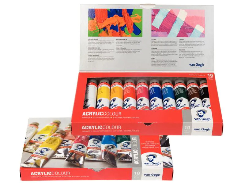 Van Gogh Acrylfarbe Basic-Set, 40 ml, Mehrfarbig