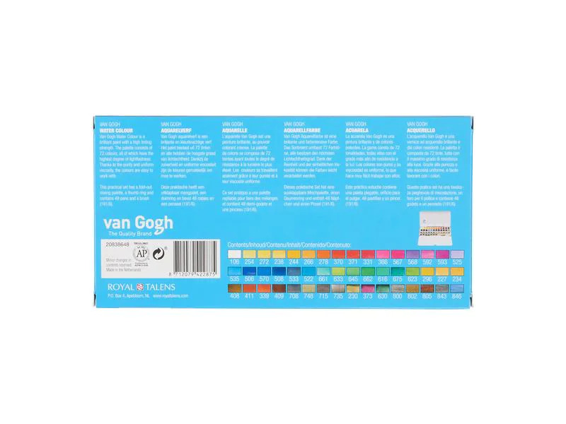 Van Gogh Aquarellfarbe 48er Set,Mehrfarbig