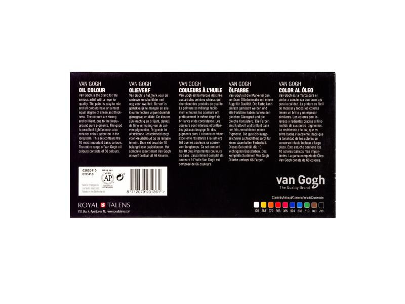 Van Gogh Ölfarbe Basic-Set, 20 ml, Mehrfarbig