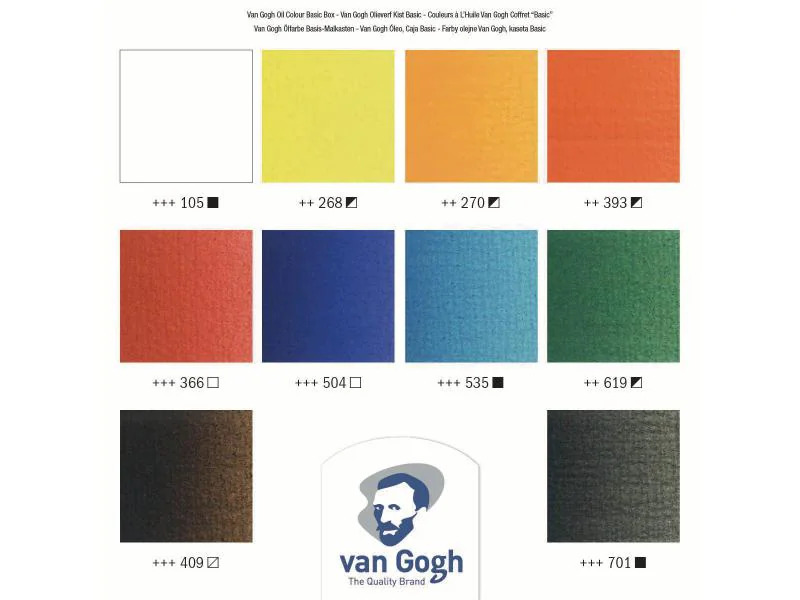 Van Gogh Ölfarbe Basis Malkasten, Mehrfarbig